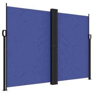 Markiza Boczna Tarasowa Balkonowa Niebieska Zwijana Ogrodowa 180 x 600 cm 934577 Markiza Boczna Tarasowa Balkonowa Niebieska Zwijana Ogrodowa 180 x 600 cm 934577