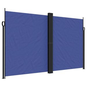 Markiza Boczna Tarasowa Balkonowa Niebieska Zwijana Ogrodowa 200×600 cm 947774 Markiza Boczna Tarasowa Balkonowa Niebieska Zwijana Ogrodowa 200×600 cm 947774