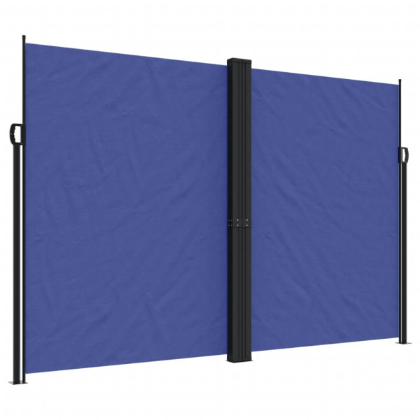 Markiza Boczna Tarasowa Balkonowa Niebieska Zwijana Ogrodowa 220x600 cm 947447