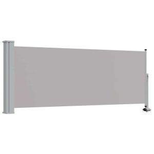 Markiza Boczna Tarasowa Balkonowa Szara Zwijana Ogrodowa 100 x 300 cm 935261 Markiza Boczna Tarasowa Balkonowa Szara Zwijana Ogrodowa 100 x 300 cm 935261
