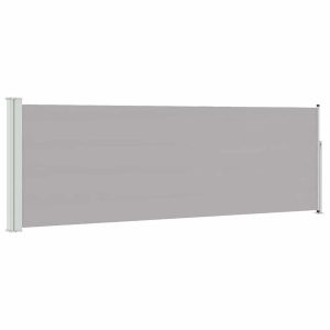 Markiza Boczna Tarasowa Balkonowa Szara Zwijana Ogrodowa 100 x 300 cm 934709 Markiza Boczna Tarasowa Balkonowa Szara Zwijana Ogrodowa 100 x 300 cm 934709