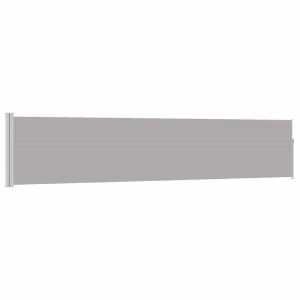 Markiza Boczna Tarasowa Balkonowa Szara Zwijana Ogrodowa 100 x 500 cm 934808 Markiza Boczna Tarasowa Balkonowa Szara Zwijana Ogrodowa 100 x 500 cm 934808