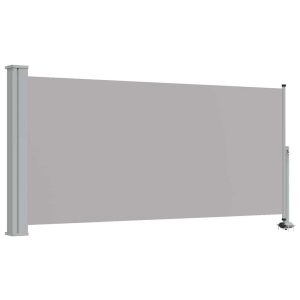 Markiza Boczna Tarasowa Balkonowa Szara Zwijana Ogrodowa 120 x 300 cm 935289 Markiza Boczna Tarasowa Balkonowa Szara Zwijana Ogrodowa 120 x 300 cm 935289