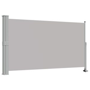 Markiza Boczna Tarasowa Balkonowa Szara Zwijana Ogrodowa 140 x 300 cm 947671 Markiza Boczna Tarasowa Balkonowa Szara Zwijana Ogrodowa 140 x 300 cm 947671