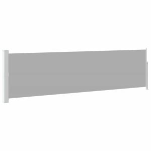 Markiza Boczna Tarasowa Balkonowa Szara Zwijana Ogrodowa 140 x 500 cm 934623 Markiza Boczna Tarasowa Balkonowa Szara Zwijana Ogrodowa 140 x 500 cm 934623