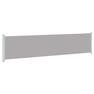 Markiza Boczna Tarasowa Balkonowa Szara Zwijana Ogrodowa 140 x 600 cm 934778 Markiza Boczna Tarasowa Balkonowa Szara Zwijana Ogrodowa 140 x 600 cm 934778