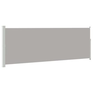 Markiza Boczna Tarasowa Balkonowa Szara Zwijana Ogrodowa 160 x 500 cm 947693 Markiza Boczna Tarasowa Balkonowa Szara Zwijana Ogrodowa 160 x 500 cm 947693