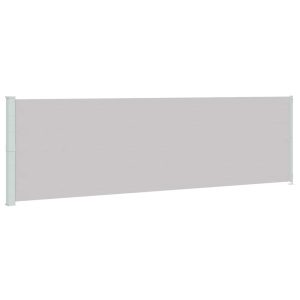 Markiza Boczna Tarasowa Balkonowa Szara Zwijana Ogrodowa 180 x 600 cm 934891 Markiza Boczna Tarasowa Balkonowa Szara Zwijana Ogrodowa 180 x 600 cm 934891