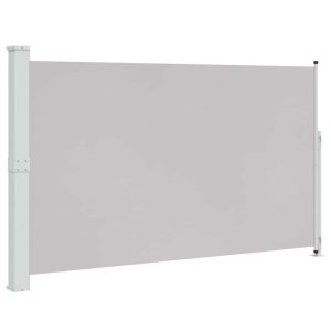 Markiza Boczna Tarasowa Balkonowa Szara Zwijana Ogrodowa 180×300 cm 934828 Markiza Boczna Tarasowa Balkonowa Szara Zwijana Ogrodowa 180×300 cm 934828