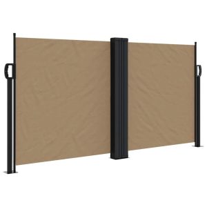 Markiza Boczna Tarasowa Balkonowa Taupe Zwijana Ogrodowa 120×1000 cm 947410 Markiza Boczna Tarasowa Balkonowa Taupe Zwijana Ogrodowa 120×1000 cm 947410