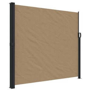 Markiza Boczna Tarasowa Balkonowa Taupe Zwijana Ogrodowa 180×600 cm 947380 Markiza Boczna Tarasowa Balkonowa Taupe Zwijana Ogrodowa 180×600 cm 947380