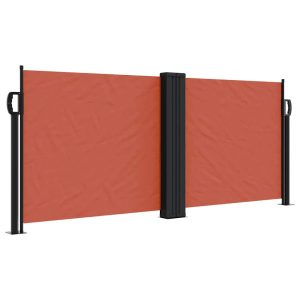 Markiza Boczna Tarasowa Balkonowa Terakotowa Zwijana Ogrodowa 100×600 cm 934568 Markiza Boczna Tarasowa Balkonowa Terakotowa Zwijana Ogrodowa 100×600 cm 934568