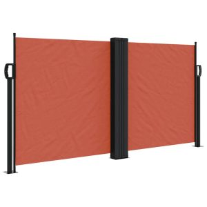 Markiza Boczna Tarasowa Balkonowa Terakotowa Zwijana Ogrodowa 120×600 cm 934635 Markiza Boczna Tarasowa Balkonowa Terakotowa Zwijana Ogrodowa 120×600 cm 934635
