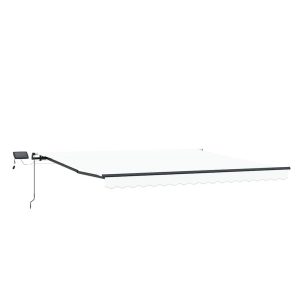 Markiza Ogrodowa Tarasowa Balkonowa Zwijana LED Zadaszenie 450 ×300 cm 948294 Markiza Ogrodowa Tarasowa Balkonowa Zwijana LED Zadaszenie 450 ×300 cm 948294