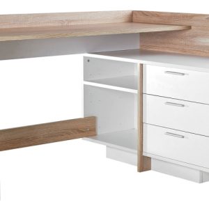 Narożne uniwersalne biurko z szufladami – Xyvian 375905 Narożne uniwersalne biurko z szufladami – Xyvian 375905