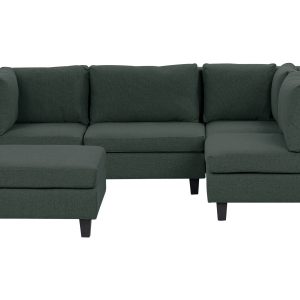 Narożnik 4-osobowy lewostronny modułowy ciemnozielony 304469 Narożnik 4-osobowy lewostronny modułowy ciemnozielony 304469