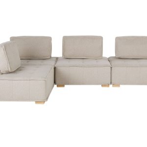Narożnik 4-osobowy modułowy beżowy 573767 Narożnik 4-osobowy modułowy beżowy 573767