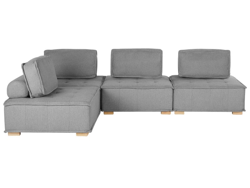 Narożnik 4-osobowy modułowy szary 573772
