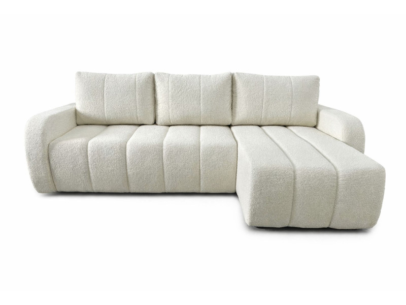 Narożnik Alba Soft 240x148 rozkładany z pojemnikiem, strona prawa, Lambi 08 879117