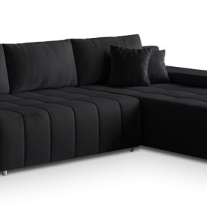 Narożnik ALESE R-S z funkcją spania Czarny 720344