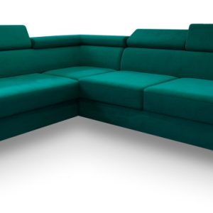 Narożnik ALVORO L-S z funkcją spania Niebieski 807662