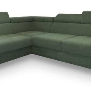 Narożnik ALVORO L-S z funkcją spania Zielony 807685