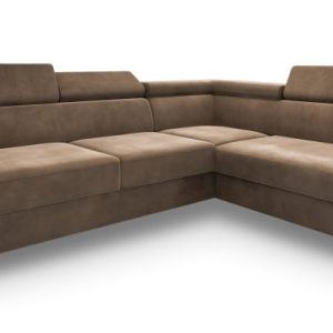 Narożnik ALVORO R-S z funkcją spania Beżowy 807748 Narożnik ALVORO R-S z funkcją spania Beżowy 807748