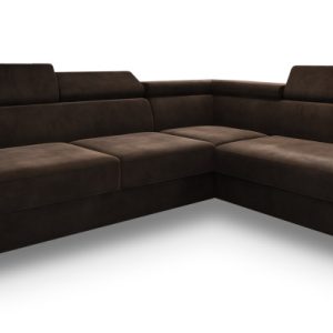Narożnik ALVORO R-S z funkcją spania Brązowy 807564 Narożnik ALVORO R-S z funkcją spania Brązowy 807564