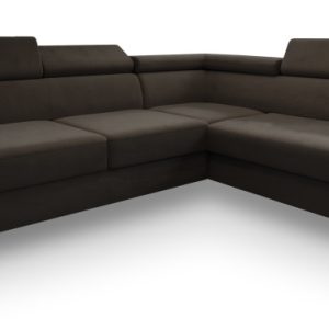 Narożnik ALVORO R-S z funkcją spania Brązowy 807534 Narożnik ALVORO R-S z funkcją spania Brązowy 807534