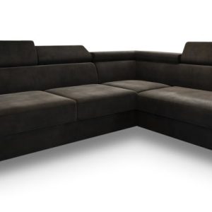 Narożnik ALVORO R-S z funkcją spania Czarny 807647 Narożnik ALVORO R-S z funkcją spania Czarny 807647