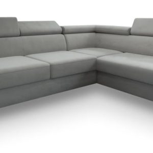 Narożnik ALVORO R-S z funkcją spania Szary 807629 Narożnik ALVORO R-S z funkcją spania Szary 807629