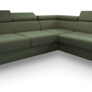 Narożnik ALVORO R-S z funkcją spania Zielony 807592 Narożnik ALVORO R-S z funkcją spania Zielony 807592