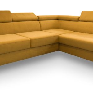 Narożnik ALVORO R-S z funkcją spania Żółty 807570 Narożnik ALVORO R-S z funkcją spania Żółty 807570