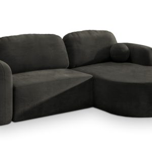 NAROŻNIK AMILIA M z funkcją spania Czarny 649065 NAROŻNIK AMILIA M z funkcją spania Czarny 649065
