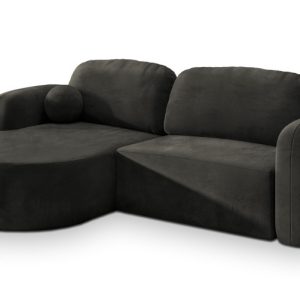 NAROŻNIK AMILIA M z funkcją spania Czarny 649039 NAROŻNIK AMILIA M z funkcją spania Czarny 649039