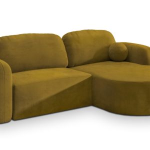 NAROŻNIK AMILIA M z funkcją spania Żółty 649046 NAROŻNIK AMILIA M z funkcją spania Żółty 649046