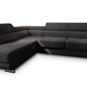 NAROŻNIK APIRO L-S z funkcją spania Czarny 233715 NAROŻNIK APIRO L-S z funkcją spania Czarny 233715