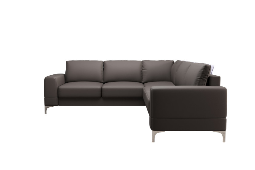 Narożnik Aria Max 250x250 cm – klasyczny z poduszkami, funkcja spania skóra 1021319