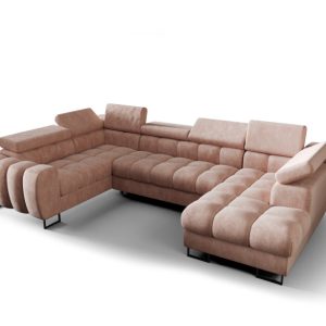 Narożnik Aspen Max II 198X350X170 z funkcją spania i pojemnikami tkanina 222723