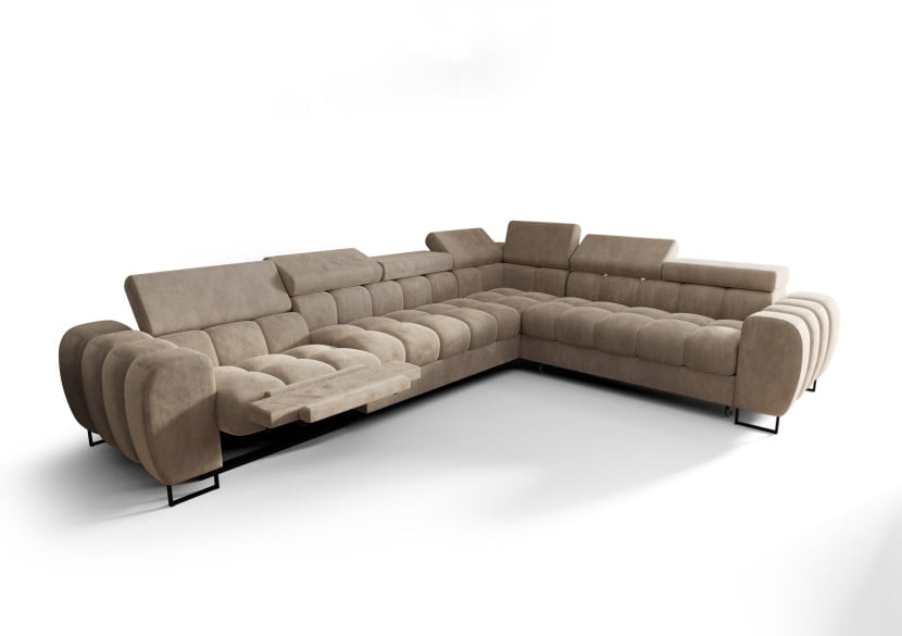 Narożnik Aspen Max Relax 330×260 funkcja spania i pojemnik 222724