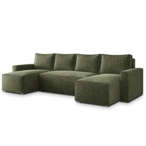 Narożnik ASPRA z funkcją spania Zielony 964899 Narożnik ASPRA z funkcją spania Zielony 964899