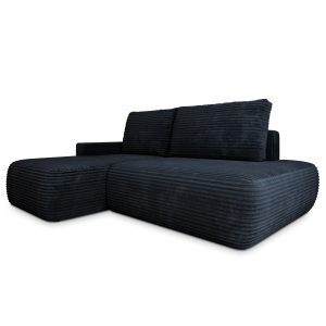 Narożnik AVINI z funkcją spania Czarny 1001736 Narożnik AVINI z funkcją spania Czarny 1001736