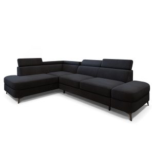 Narożnik AVISE MV L-S z funkcją spania Czarny 993966 Narożnik AVISE MV L-S z funkcją spania Czarny 993966