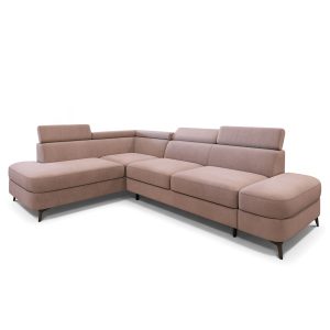 Narożnik AVISE MV L-S z funkcją spania Różowy 994034 Narożnik AVISE MV L-S z funkcją spania Różowy 994034