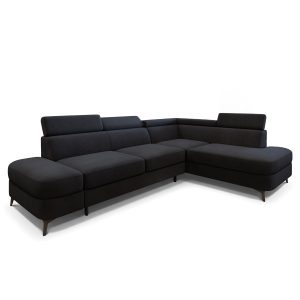 Narożnik AVISE MV R-S z funkcją spania Czarny 994074 Narożnik AVISE MV R-S z funkcją spania Czarny 994074