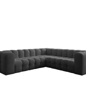 Narożnik Baloo Corner Mały, 6-osobowy, do salonu, tkanina Moly, antracyt 806539 Narożnik Baloo Corner Mały, 6-osobowy, do salonu, tkanina Moly, antracyt 806539