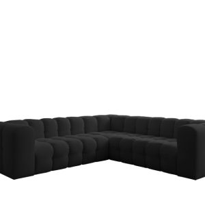 Narożnik Baloo Corner Mały, 6-osobowy, do salonu, tkanina Tiffany, czarny 806502 Narożnik Baloo Corner Mały, 6-osobowy, do salonu, tkanina Tiffany, czarny 806502