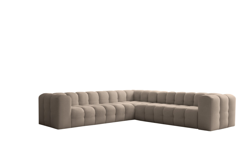 Narożnik Baloo Corner Średni, 6-osobowy, do salonu, tkanina Tiffany, taupe 806526