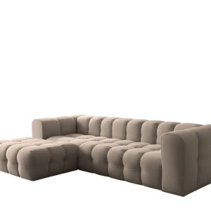 Narożnik Baloo L, do salonu, tkanina Tiffany, lewy, taupe 809546