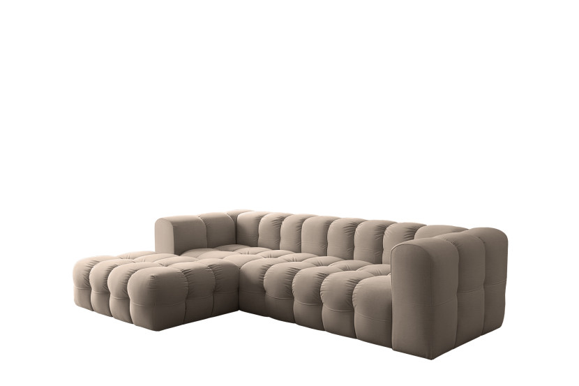 Narożnik Baloo L, do salonu, tkanina Tiffany, lewy, taupe 809546